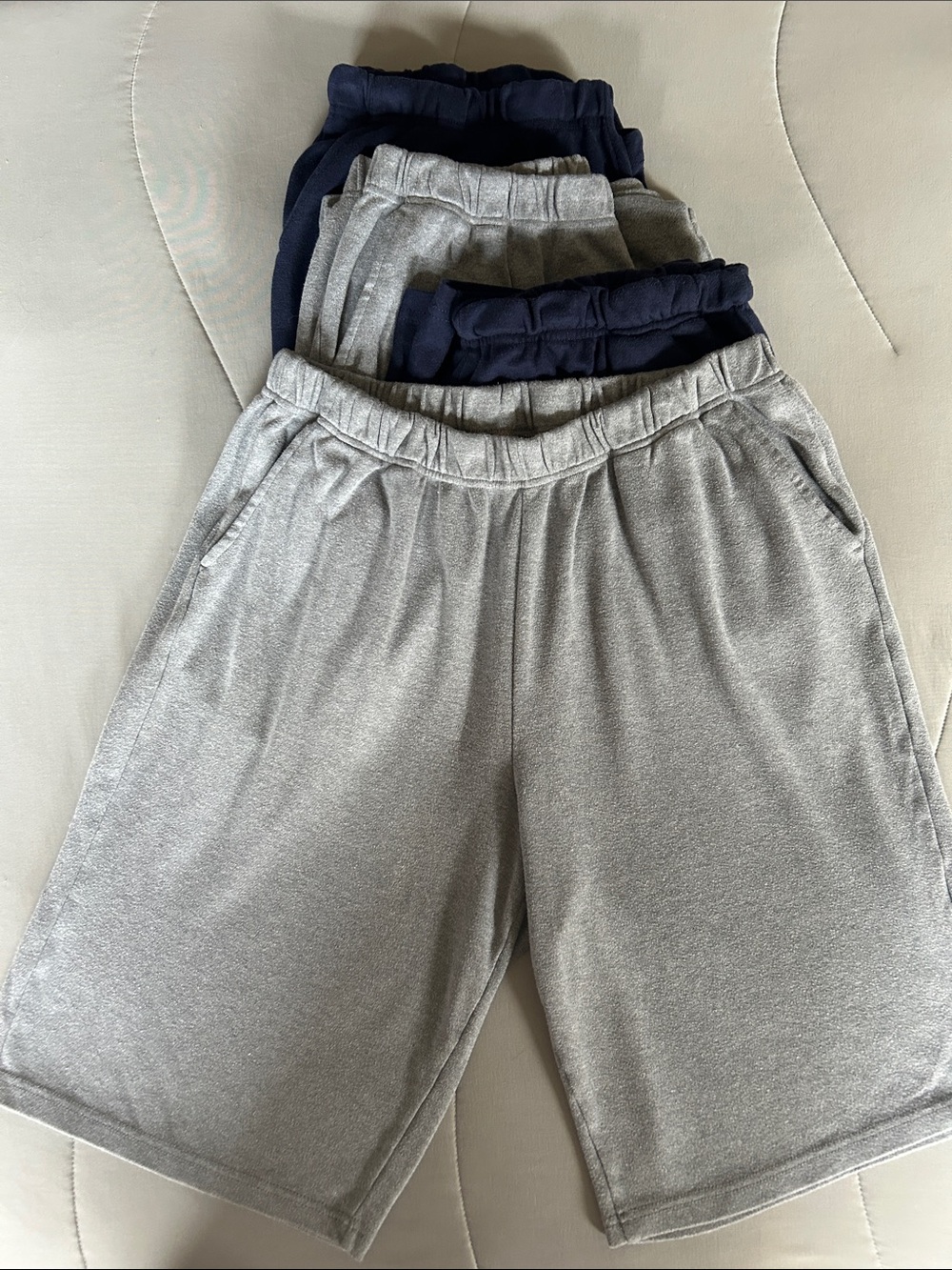 Woman Within  women’s athletic Gray and Navy shorts